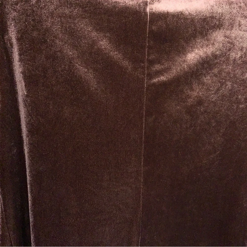 Y2K Era Small Cato Brown Velour Stretch Blazer Ruched 3/4 Length Sleeve
